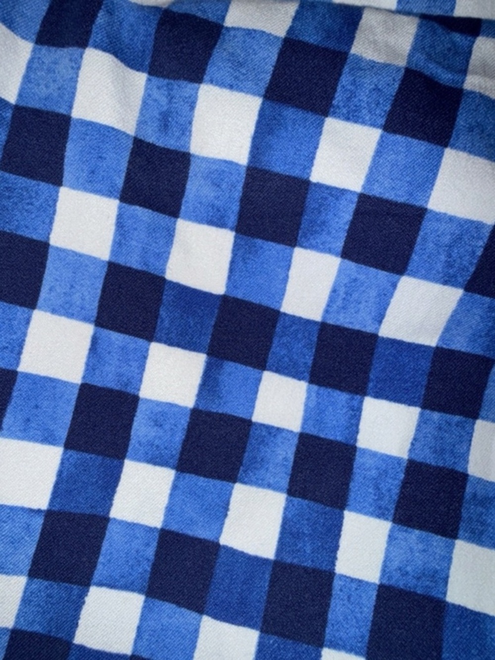 TALBOTS Chatham Gingham Ankle Pants in Navy / White Size 8 — SUMMER STAPLE! - Picture 7 of 9